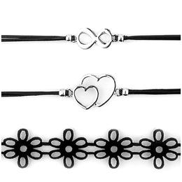 Set 3 coliere choker heart lucy style 2000