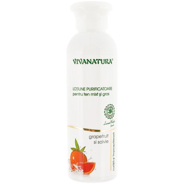Lotiune Purificatoare pentru Ten Mixt si Gras Vivanatura, 150 ml 150