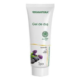 Gel de dus spa cu lavanda si ceai verde vivanatura, 250 ml