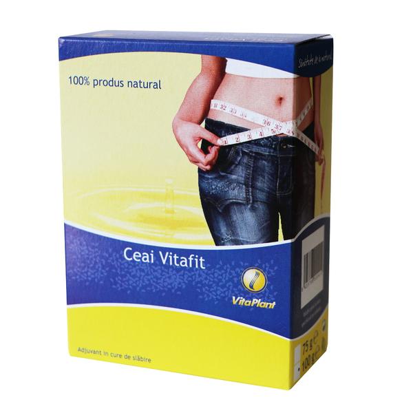 Ceai pentru slabit vitafit vitaplant, 50 plicuri x 1,5 g