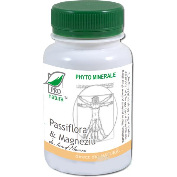 Passiflora si Magneziu Pro Natura Medica, 60 capsule