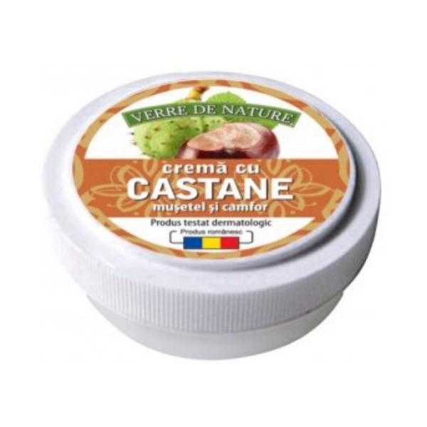 Crema cu Castane, Musetel si Camfor Manicos, 15g