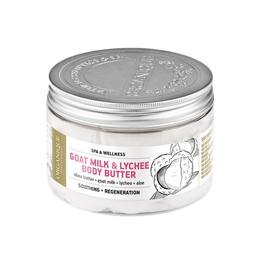 Unt corp cu lapte de capra, shea, lichi si perle, organique, 450 ml