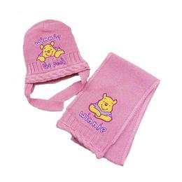 Set Disney Caciula si Fular Winnie the pooh,mov,marimea 44 cm