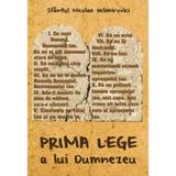 Prima lege a lui Dumnezeu - Nicoale Velimirovici, editura Egumenita