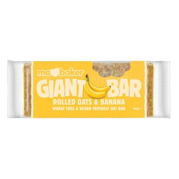 Baton din Ovaz cu Banane Ma Baker, 90g Baton din Ovaz cu Banane Ma Baker, 90g