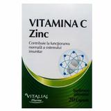 Vitamina C + Zinc Vitalia Pharma, 20 comprimate