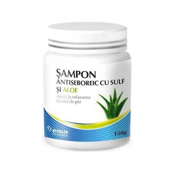 Sampon Antiseboreic cu Suf si Aloe Vitalia Pharma, 150 g poza