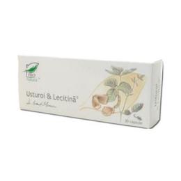 Usturoi si lecitina medica, 30 capsule