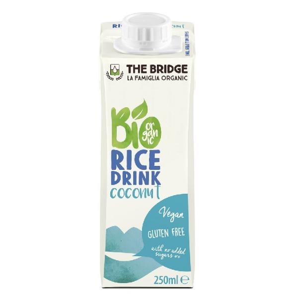 Lapte din Orez cu Cocos Bio The Bridge, 250ml