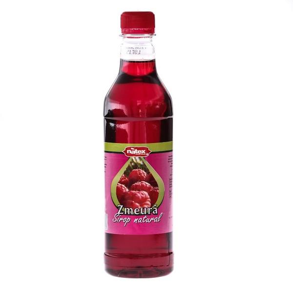 Sirop pasteurizat zmeura natex, 480 ml