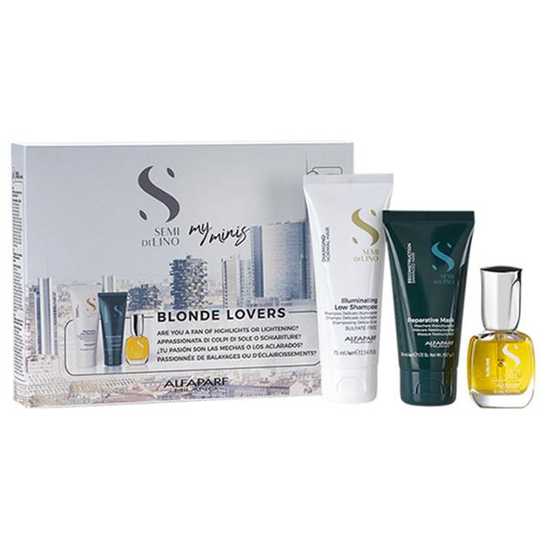Pachet Iluminator Alfaparf Milano Semi di Lino My Minis Blonde Lovers Alfaparf Milano Pachete Promo