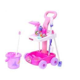 Set de joaca pentru copii MalPlay Carucior cu accesorii pentru curatenie
