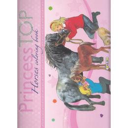 Princess Top - Horses Coloring Book, editura Girasol