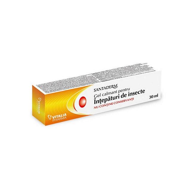 Gel impotriva intepaturilor Santaderm Vitalia Pharma, 30 ml