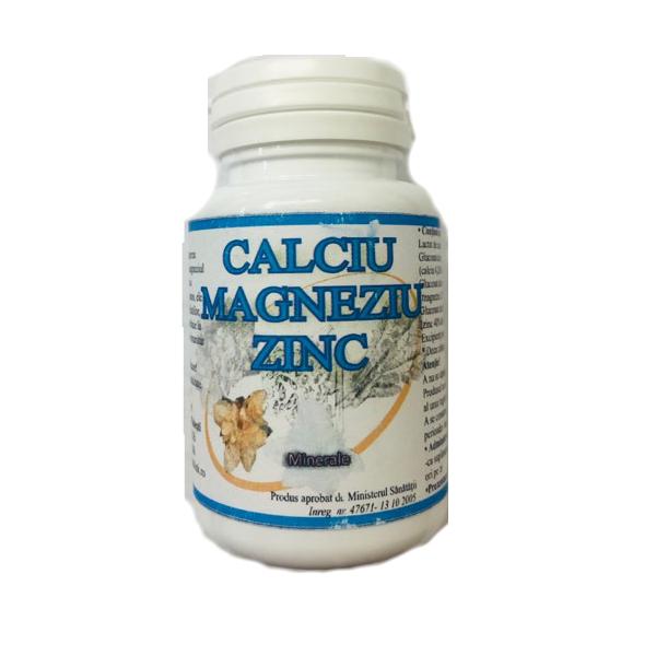 Calciu magneziu zinc vitalia pharma, 50 comprimate
