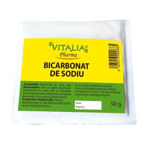 Bicarbonat de Sodiu Vitalia Pharma, 50 g