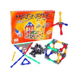 Set de constructie MalPlay Piese magnetice 120 elemente multicolore