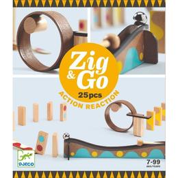 Zig&go djeco, set de construcție trasee, 25 piese