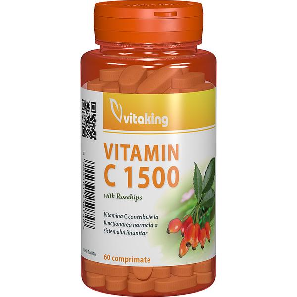 Vitamina C 1500 MG Macese Vitaking, 60 comprimate
