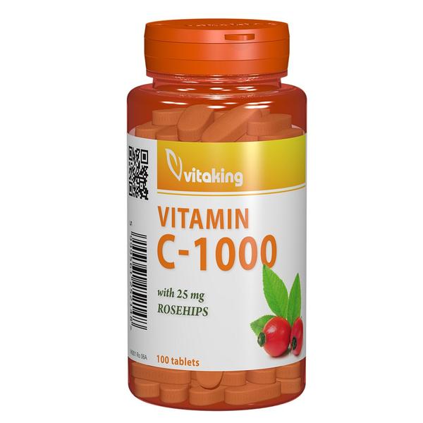 Vitamina C 1000 MG Macese Vitaking, 100 comprimate