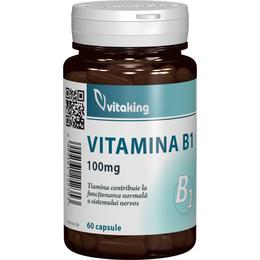 Vitamina b1 100 mg vitaking, 60 capsule