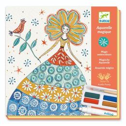 Atelier creativ de pictură Djeco, Rochii cu flori
