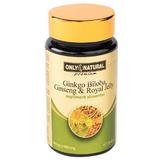 Ginkgo Biloba & Ginseng & Royal Jelly Only Natural, 60 capsule