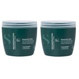 Pachet 2 x Masca de Reconstructie Par Deteriorat de la Mediu la Gros - Alfaparf Milano Semi Di Lino Reconstruction Reparative Mask A - Z Bond Complex, 500 ml