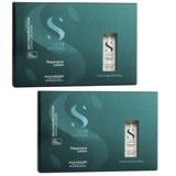 Pachet 2 x Lotiune de Reconstructie pentru Par Deteriorat - Alfaparf Milano Semi Di Lino Reconstruction Reparative Lotion A-Z Bond Complex, 6 x 13 ml