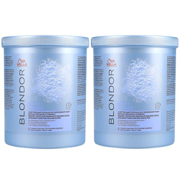 Pachet 2 x Pudra Decoloranta – Wella Professionals Blondor Multi Blonde Powder 800 gr esteto