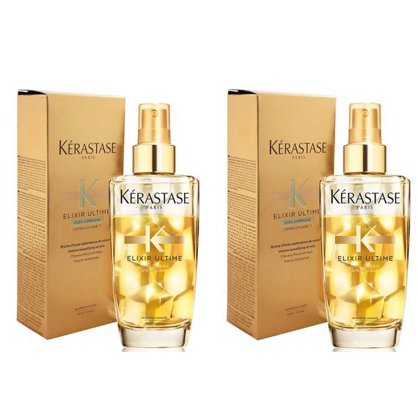 Pachet 2 x Serum Volum pentru Par Fin, Normal - Kerastase Elixir Ultime Oleo Complexe Volume Oil Mist 100 ml