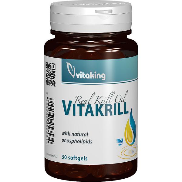 Ulei Vitakrill 500 MG Vitaking, 30 capsule moi