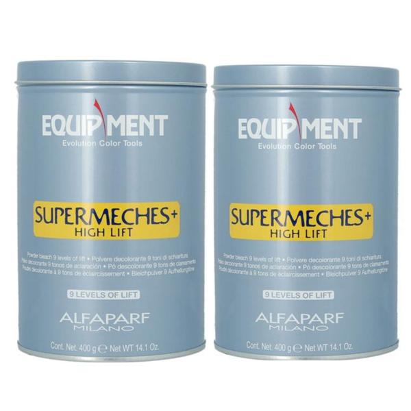 Pachet 2 x Pudra Decoloranta - Alfaparf Milano EQ Supermeches High Lift Powder Bleach, 400g imagine