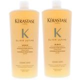 Pachet 2 x Sampon pentru Stralucire - Kerastase Elixir Ultime Le Bain Sublimating Oil Infused Shampoo, 1000ml