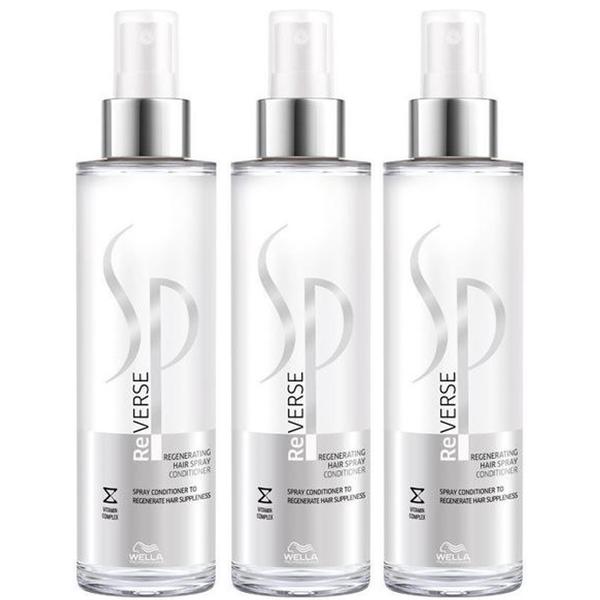 Pachet 3 x balsam regenerant wella professionals sp reverse regenerating spray conditioner, 185 ml