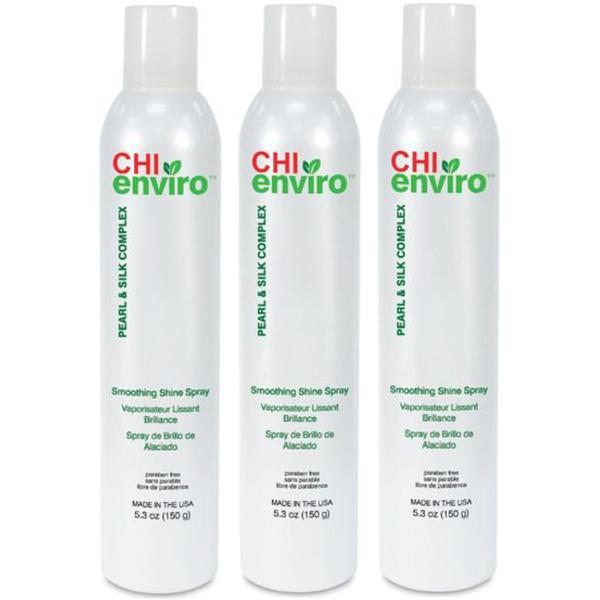 Pachet 3 x Spray pentru Netezire si Stralucire – CHI Farouk Enviro Smoothing Shine Spray, 150g CHI imagine 2022