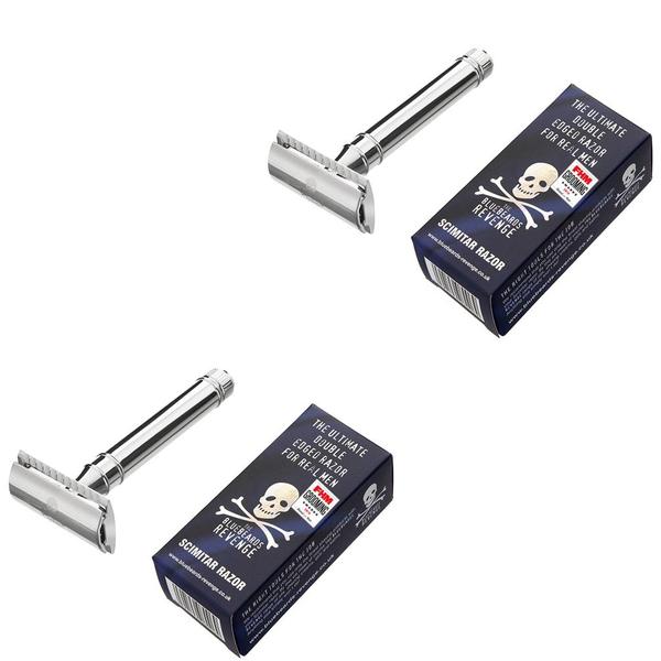 Pachet 2 x Aparat de Ras Dublu - The Bluebeards Revenge Scimitar Razor The Ultimate Double Edged Razor