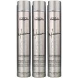 Pachet 3 x Spray Fixativ cu Fixare Lejera -  L'Oreal Professionnel Infinium Pure Soft Hairspray, 500ml