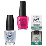Set - OPI Nail Laquer - NUTCRACKER Toying with Trouble - Lac de Unghii Colorat OPI, Baza OPI, Top OPI