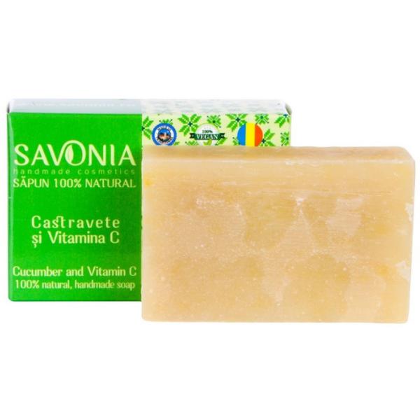 Sapun Natural cu Castravete si Vitamina C Savonia, 90g