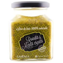 Sare de baie cu roinita si menta creata savonia, 350g