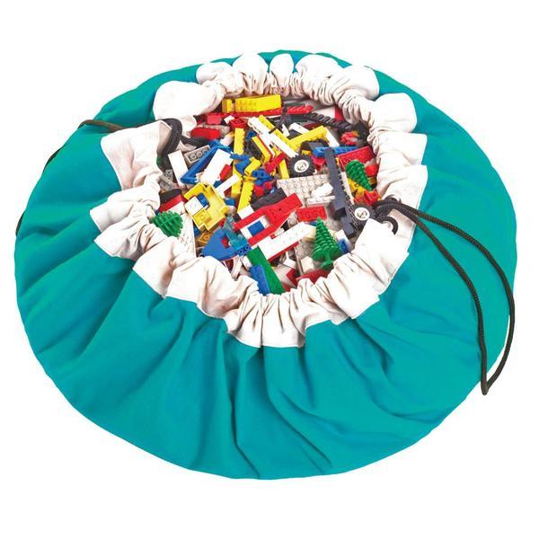 Sac depozitare jucarii - verde inchis play go