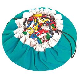 Sac depozitare jucarii - verde inchis play&go