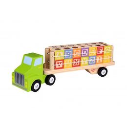 Camion cu cuburi litere si cifre Tooky Toy