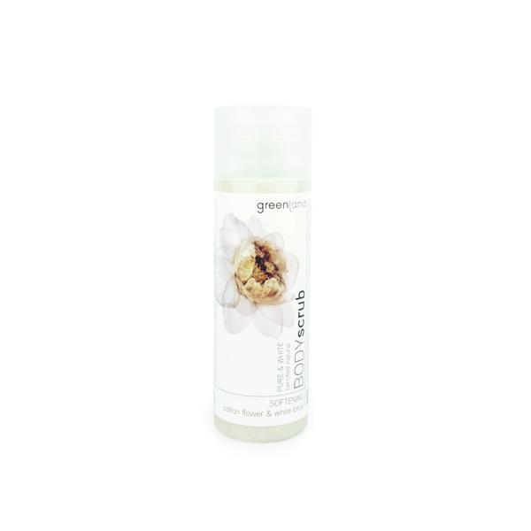 Exfoliant corp, cu floare de bumbac si lotus, Greenland, 200 ml