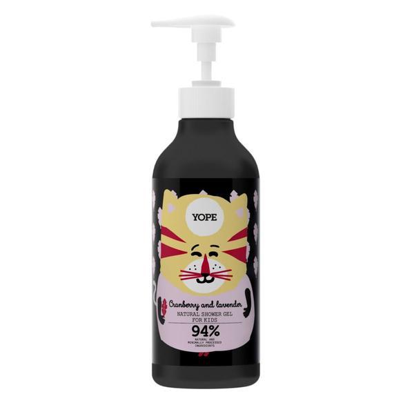 Gel de dus pentru copii Merisoare si Levantica, Yope 400 ml