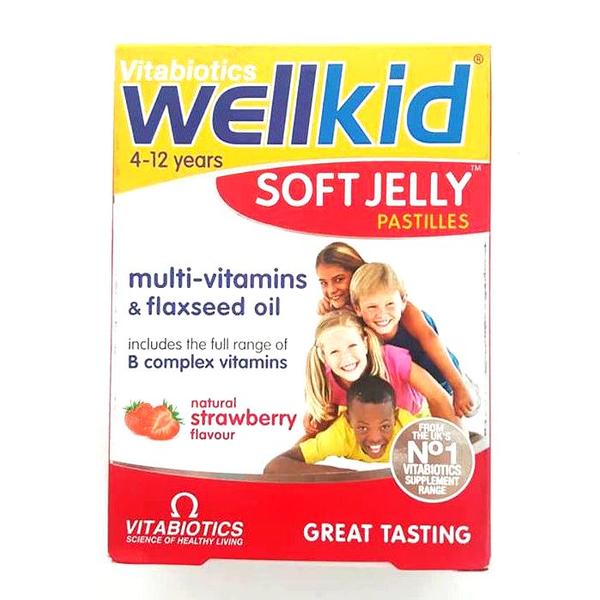 Wellkid Soft Jelly cu Capsune Vitabiotics LTD, 30 jeleuri
