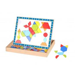 Joc cu magneti forme geometrice si tabla Tooky Toy