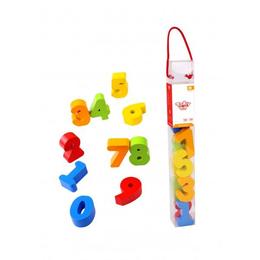 Cifre colarate din lemn tooky toy